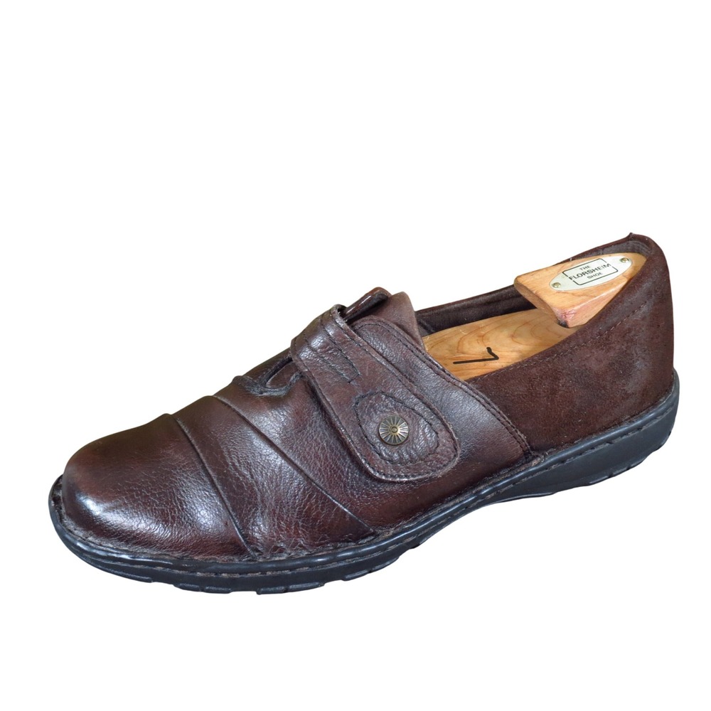Earth Spirit Coni Women Loafers Size 11 Walking Shoes Brown Leather Suede